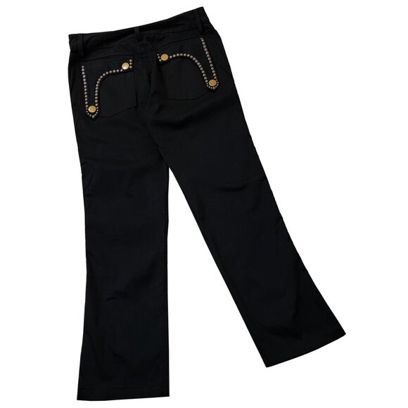 One Way to Rock Embellished Men's Black Pants - Picture 3 of 8